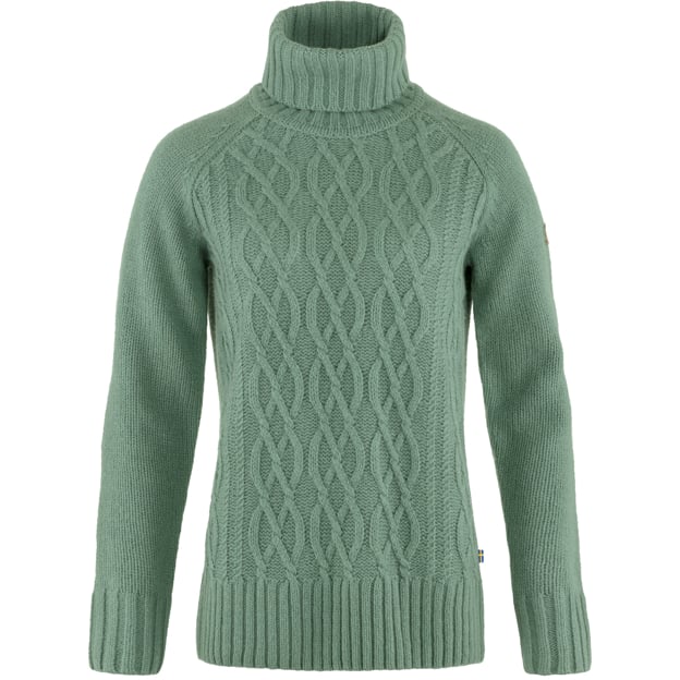 Övik Cable Knit Roller Neck W - Image 6